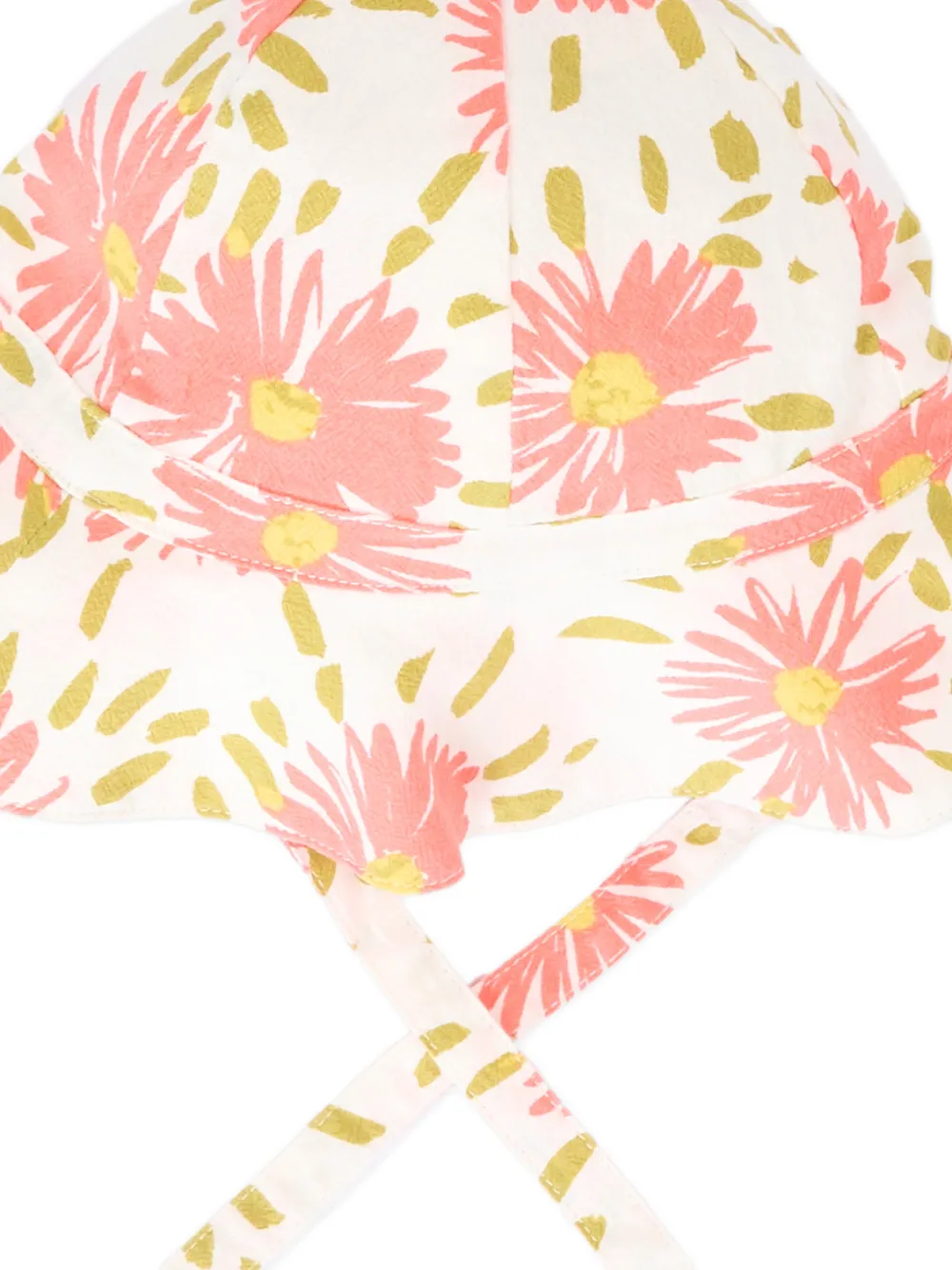  Petit Bateau Floral Print Hat - Neutrals 