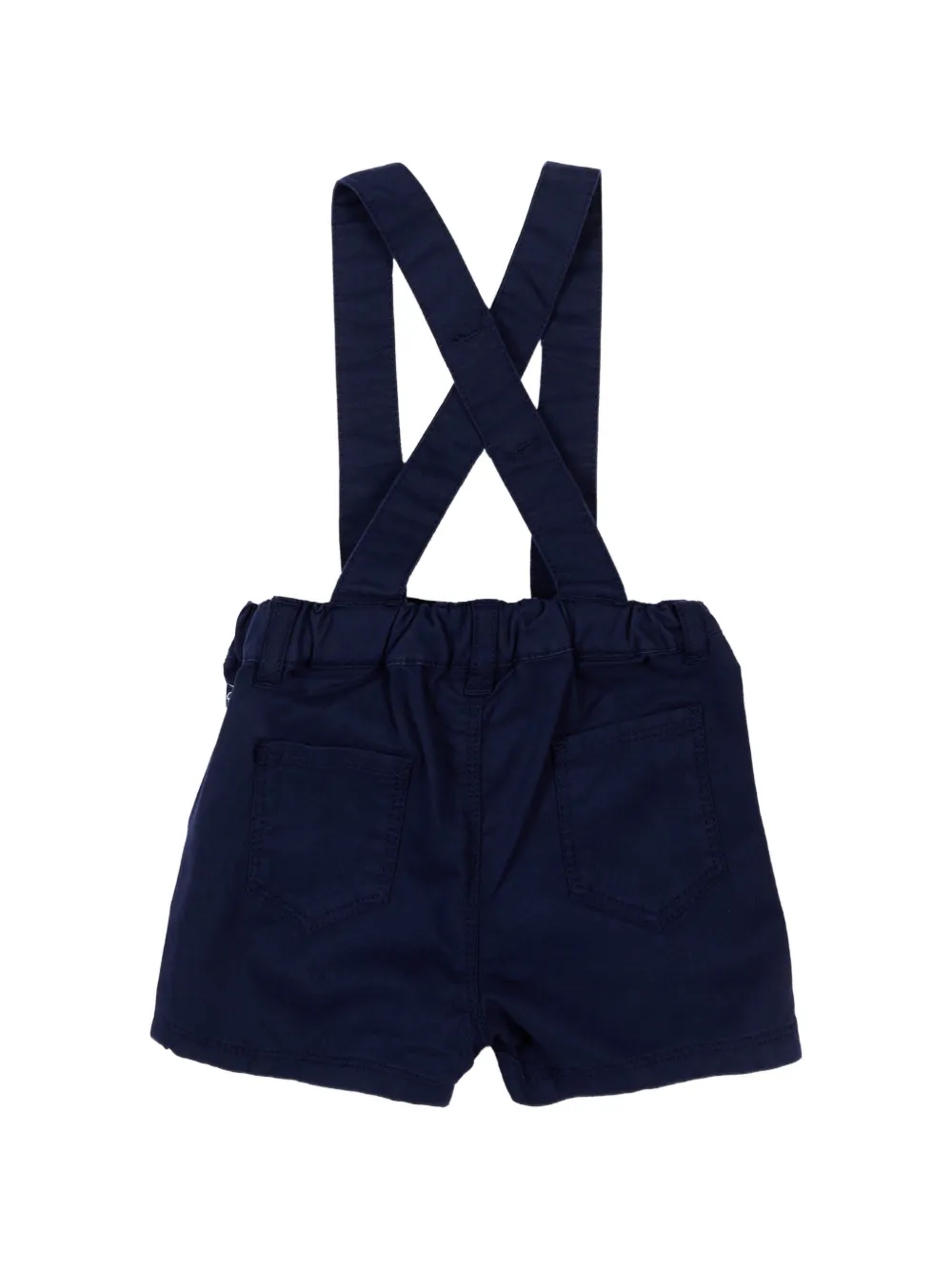  Petit Bateau Button Suspender Dungarees - Blue 