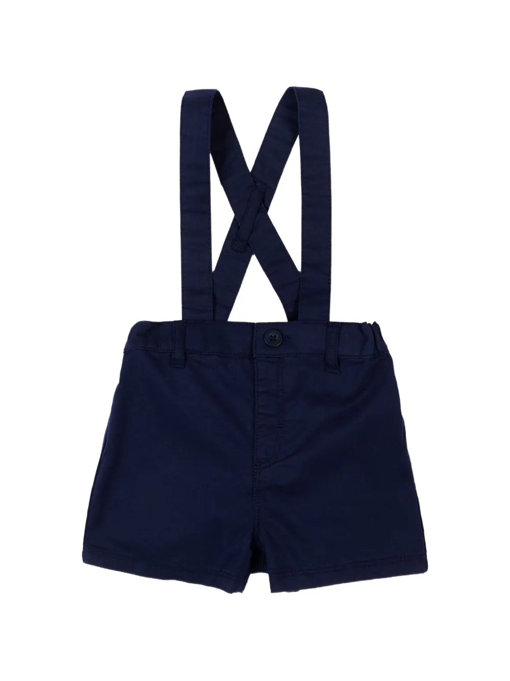 Petit Bateau button suspender dungarees - Blu