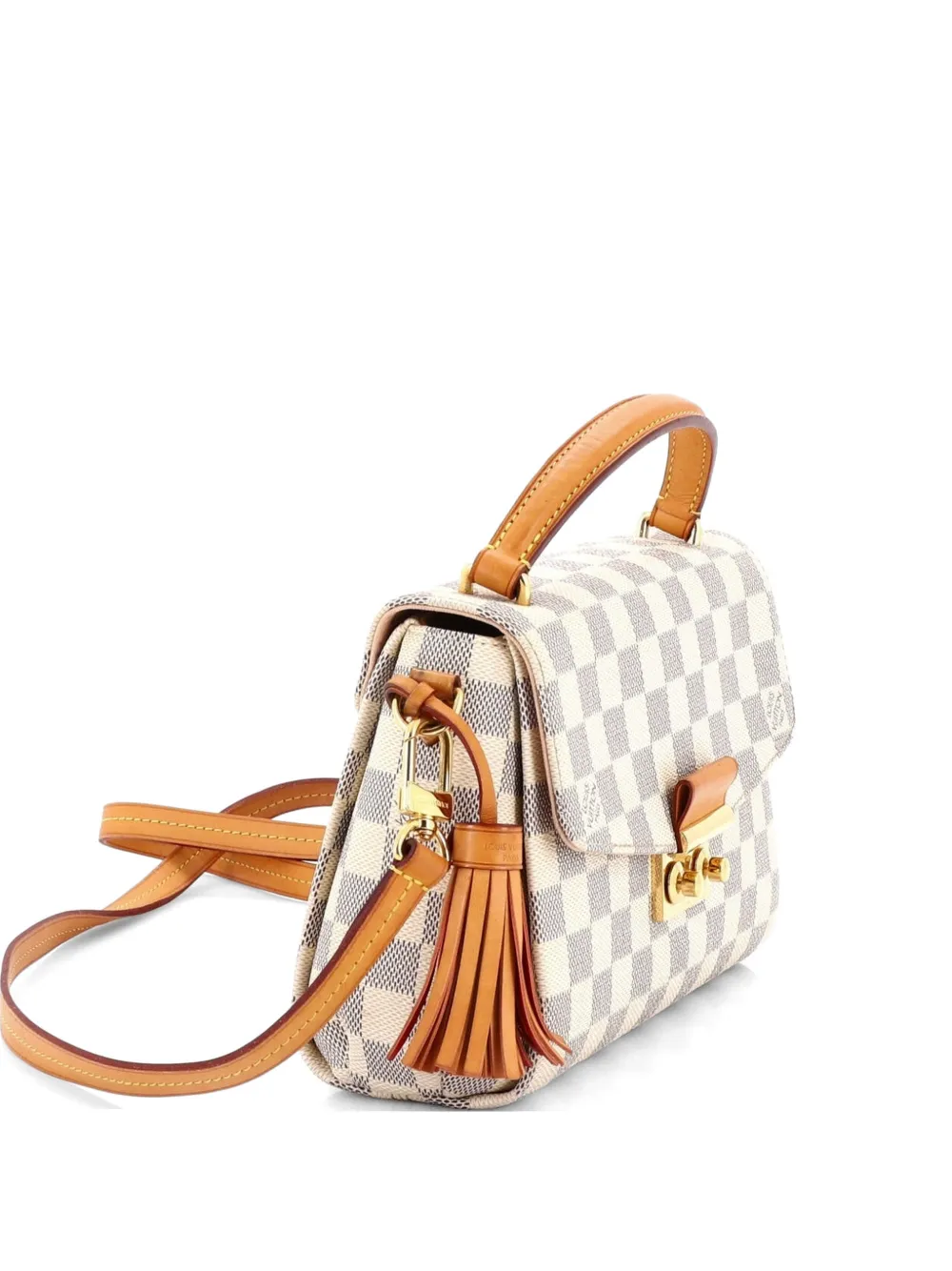 Louis Vuitton Pre-Owned Croisette Handbag Damier crossbody bag - Bianco