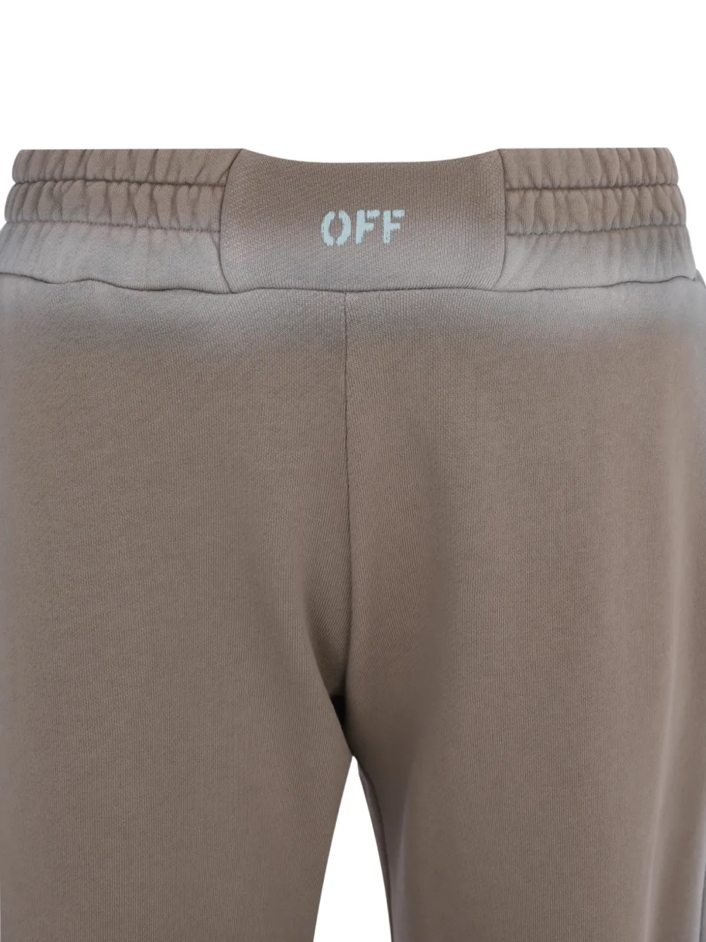 Off-White Trainingsbroek met spray-effect Beige