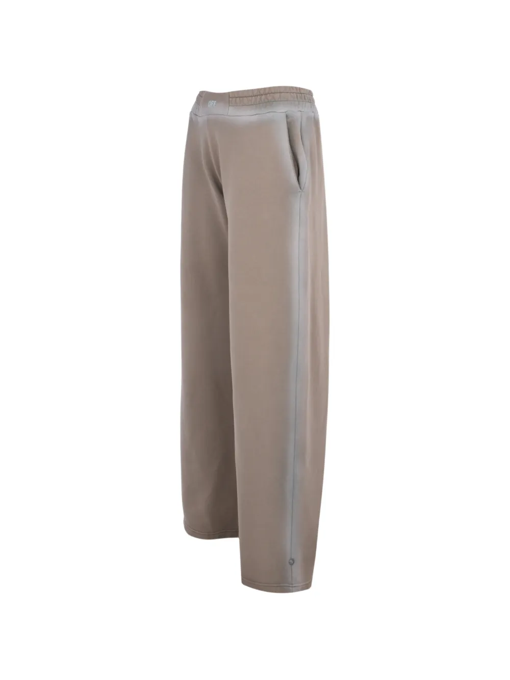 Off-White Trainingsbroek met spray-effect Beige