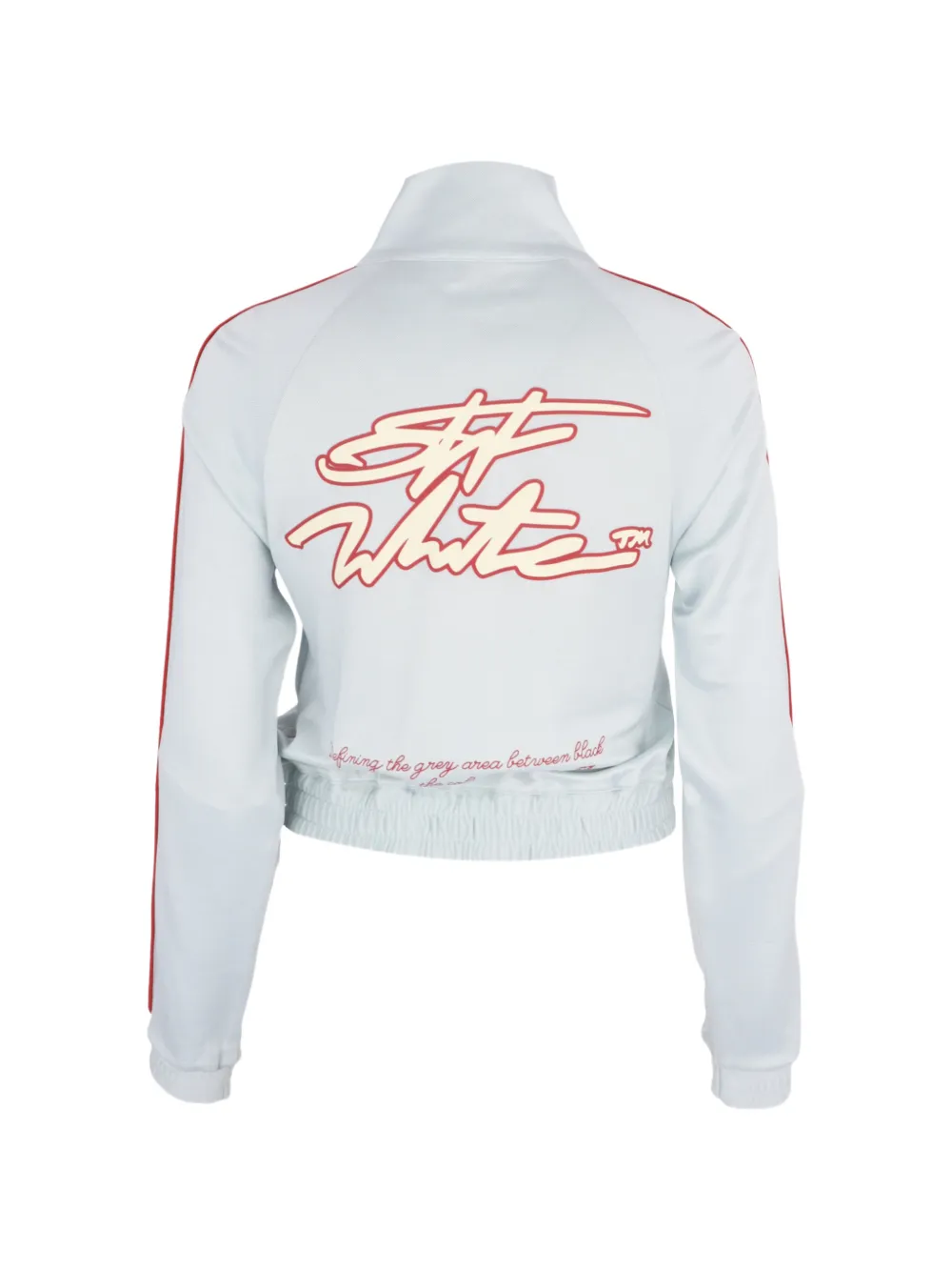 Off-White fluid track sporty jacket misty blue Blauw