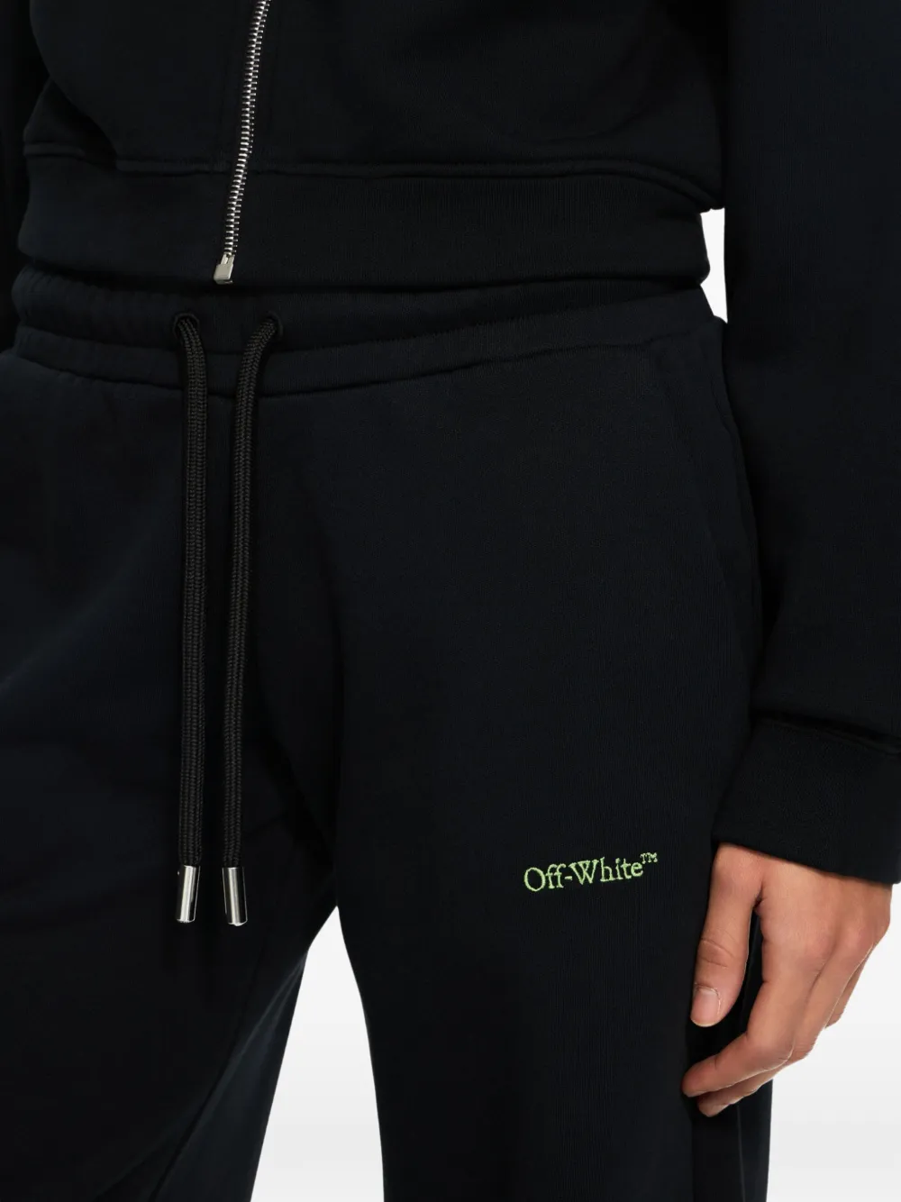 Off-White Bookish broek met logo-print Zwart