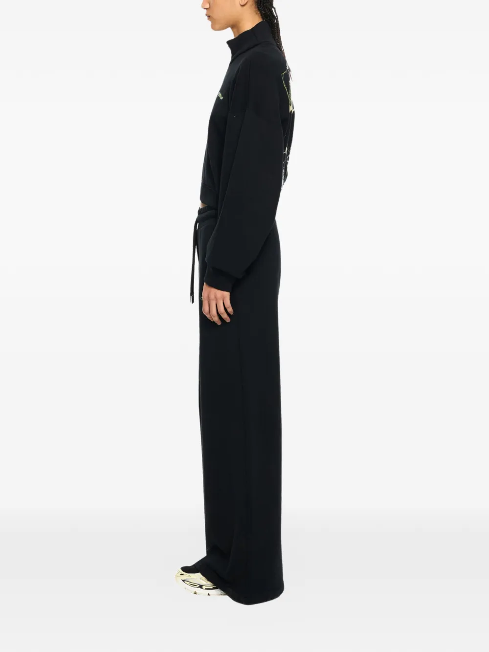 Off-White Bookish broek met logo-print Zwart
