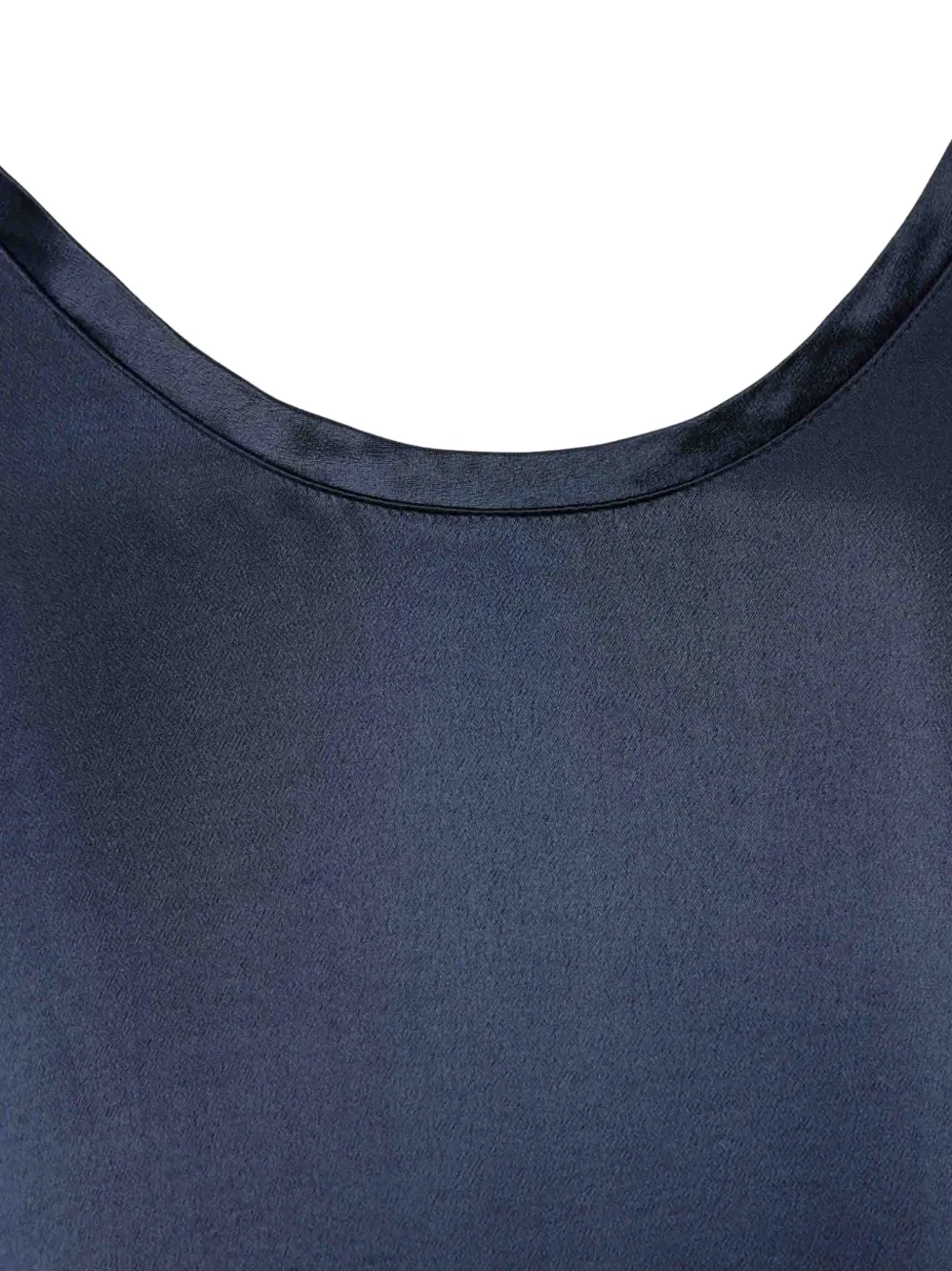 Off-White Satijnen midi-jurk met open achterkant Blauw