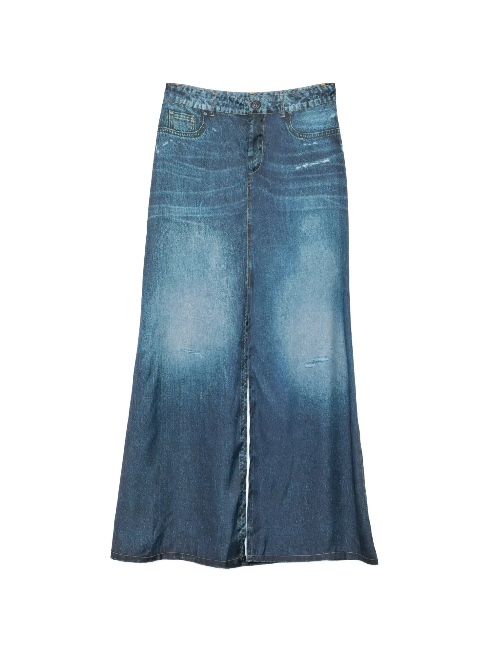 LIU JO printed midi skirt - Blu