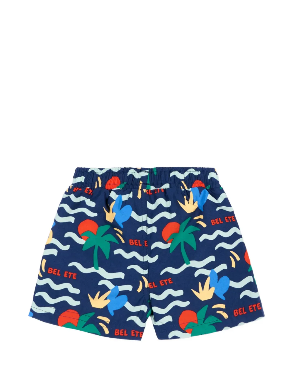  Petit Bateau Printed Swim Shorts - Blue 