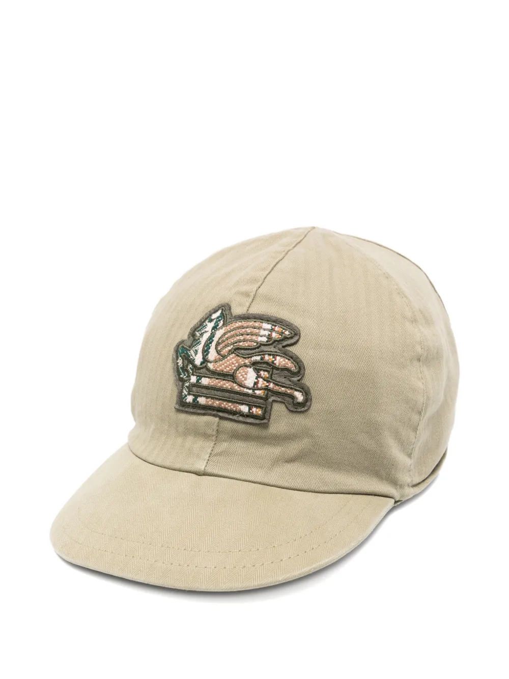 ETRO KIDS Pegaso-embroidered cap - Toni neutri