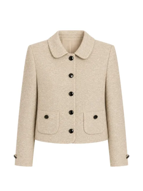 Tagliatore textured button-up jacket