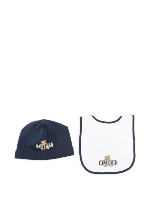 Moschino Kids bear graphic cap (set of two)