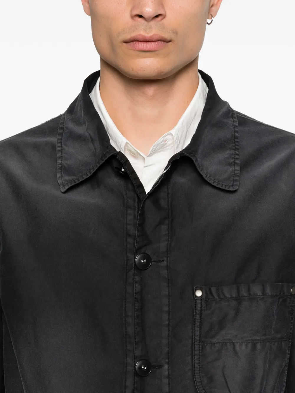 Maison Margiela Jack met opgestikte zak Blauw