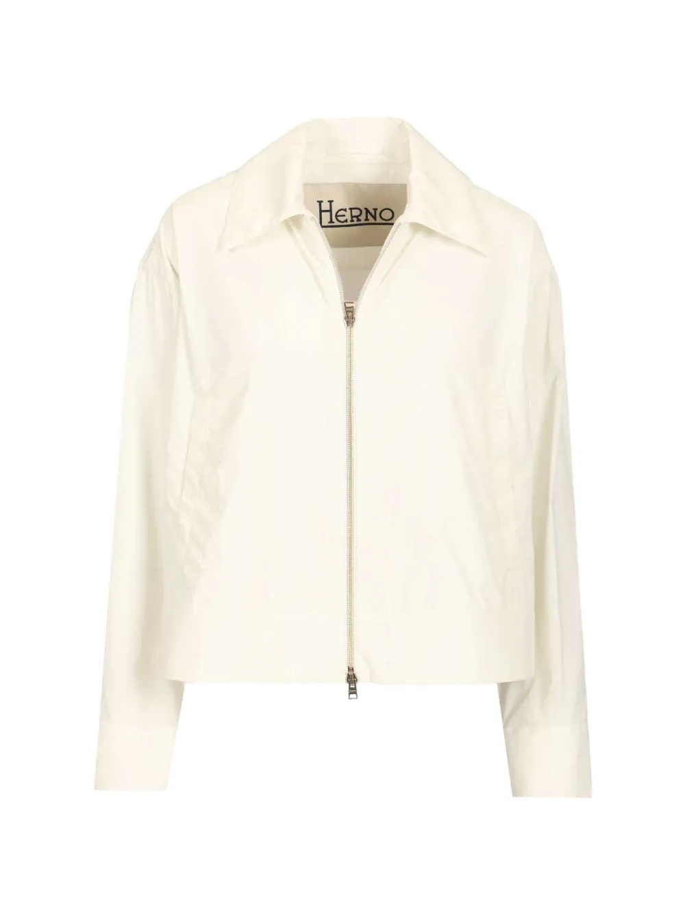 Herno collared zip jacket | White