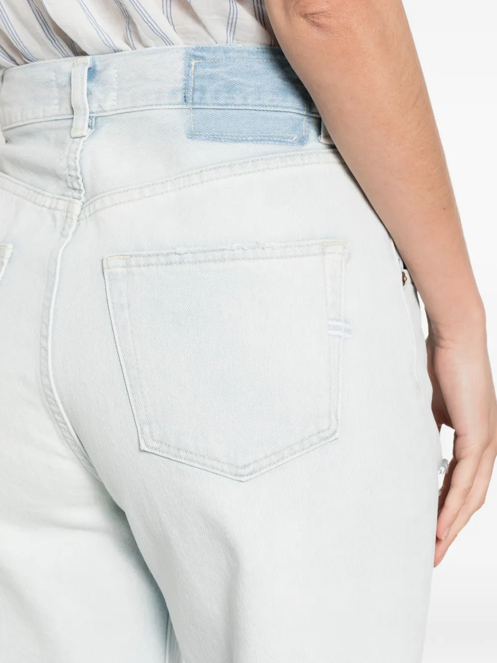 VICOLO Gerafelde broek Blauw