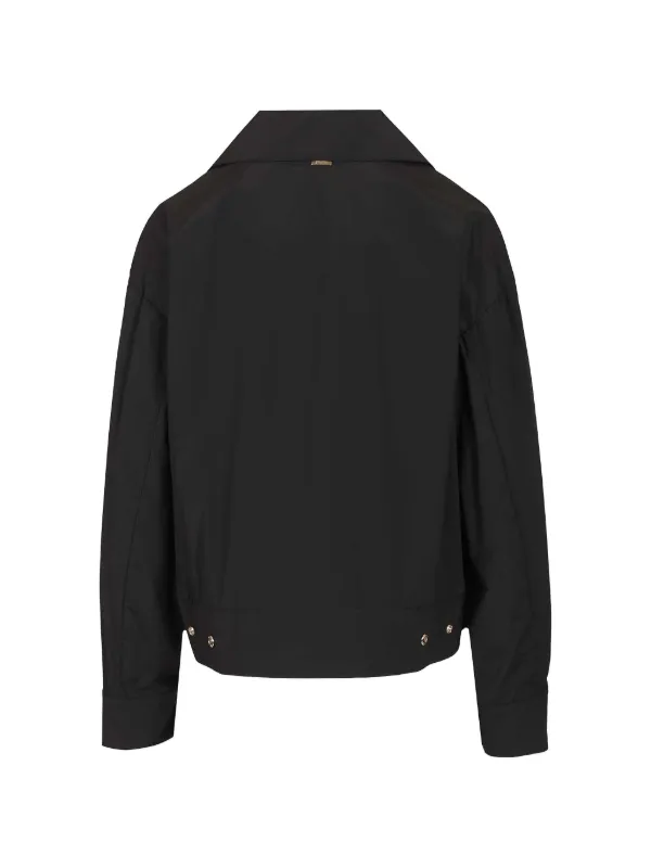 Herno Collared Zip Jacket | Black | FARFETCH JO