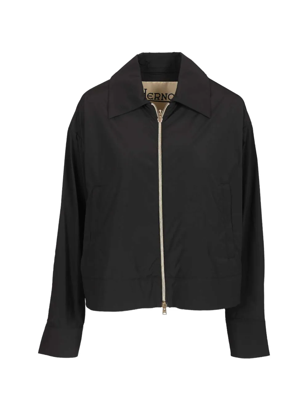 Herno collared zip jacket | Black | Image 1