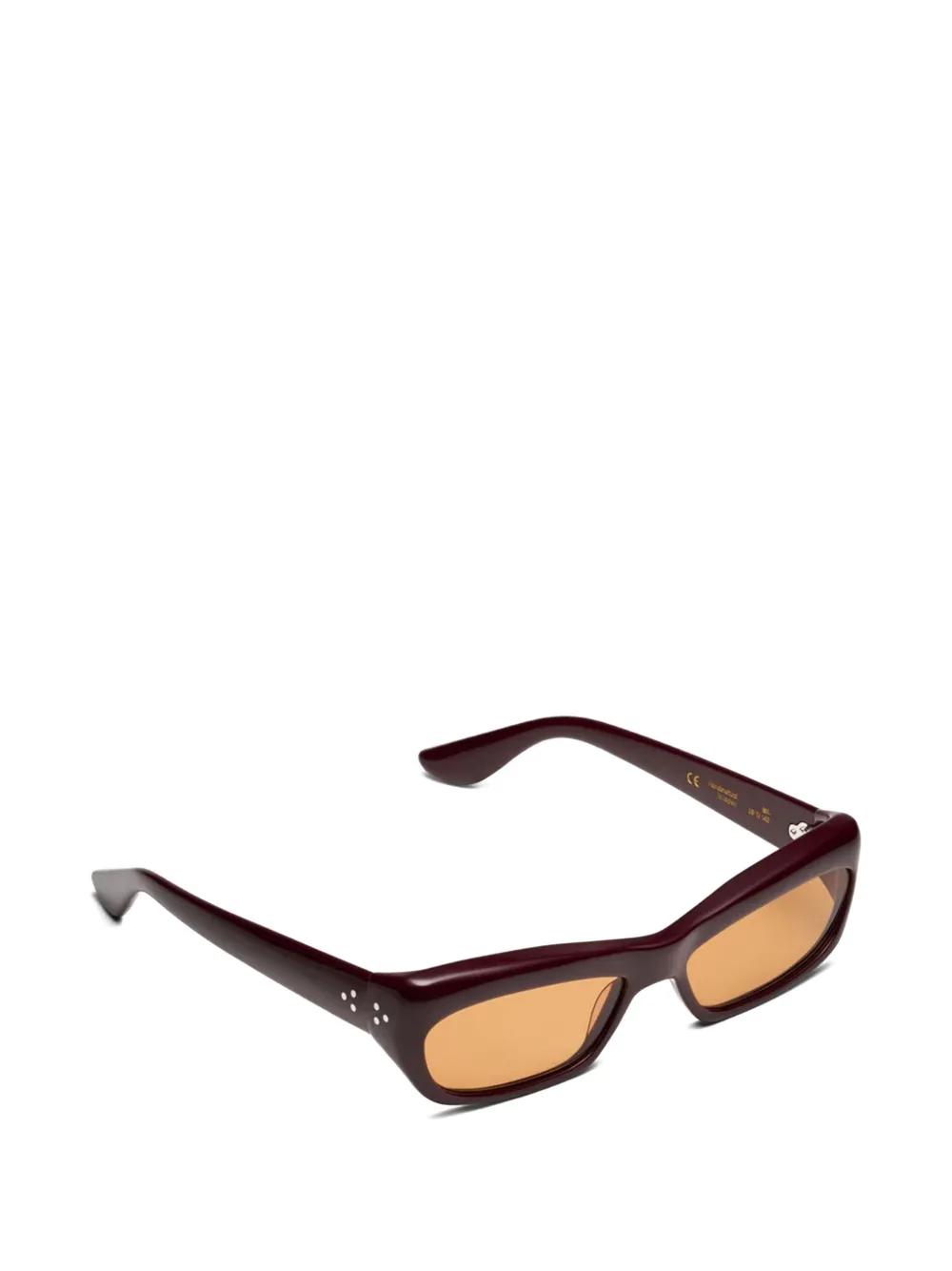  Port Tanger Isa Rectangle-frame Sunglasses - Red 