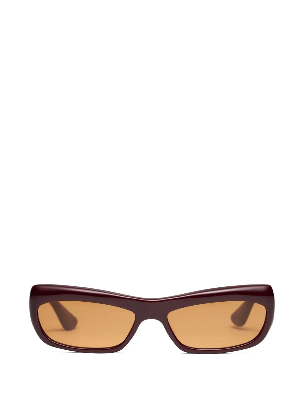 Port Tanger Isa rectangle-frame sunglasses - Rosso