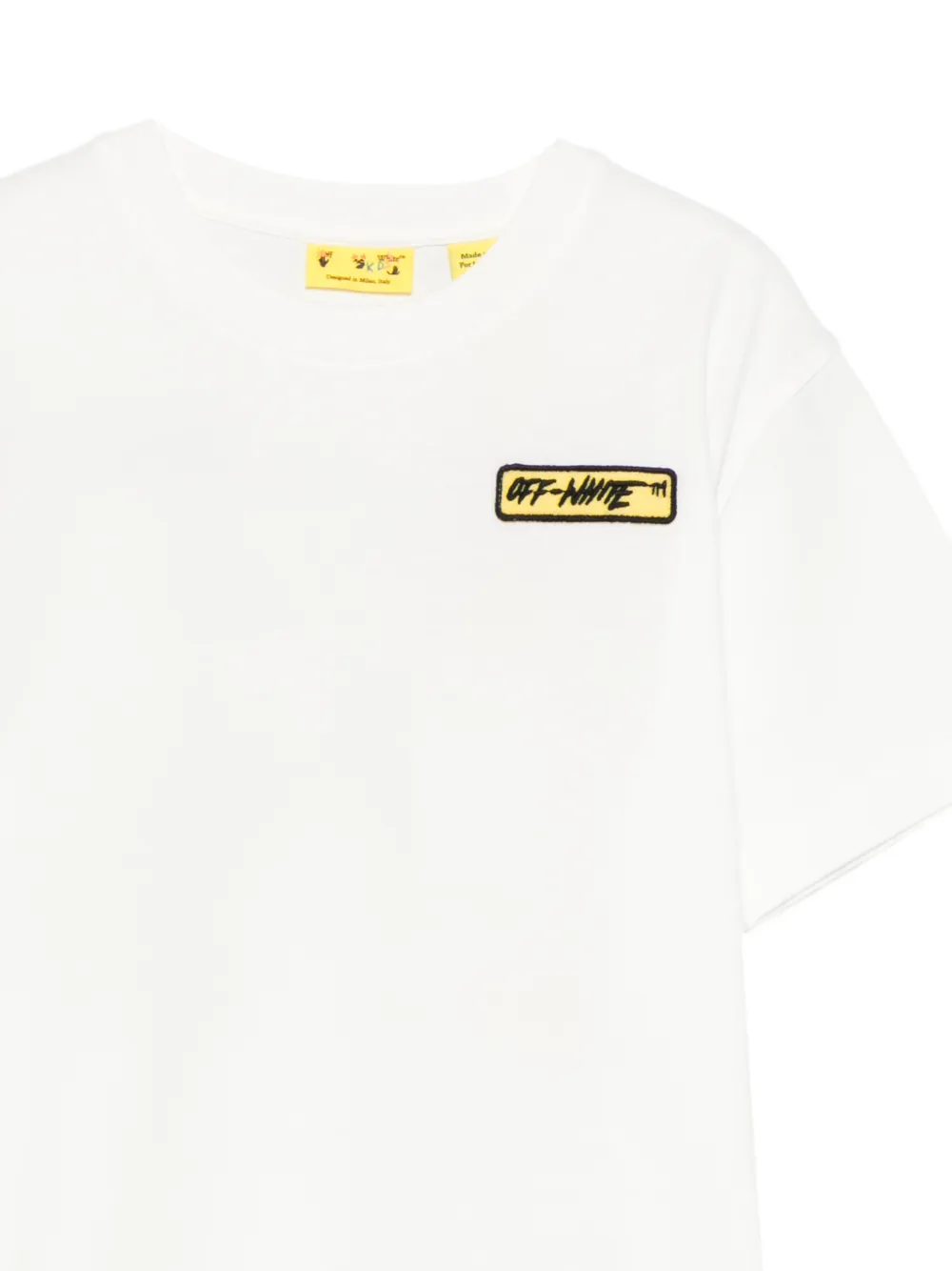 Off-White Kids T-shirt met grafische print Wit