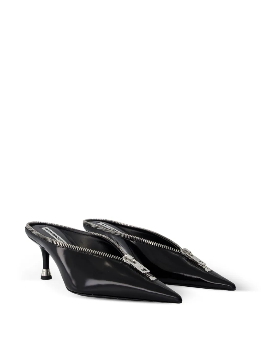 Alexander Wang Akila pointed-toe zip mules Zwart