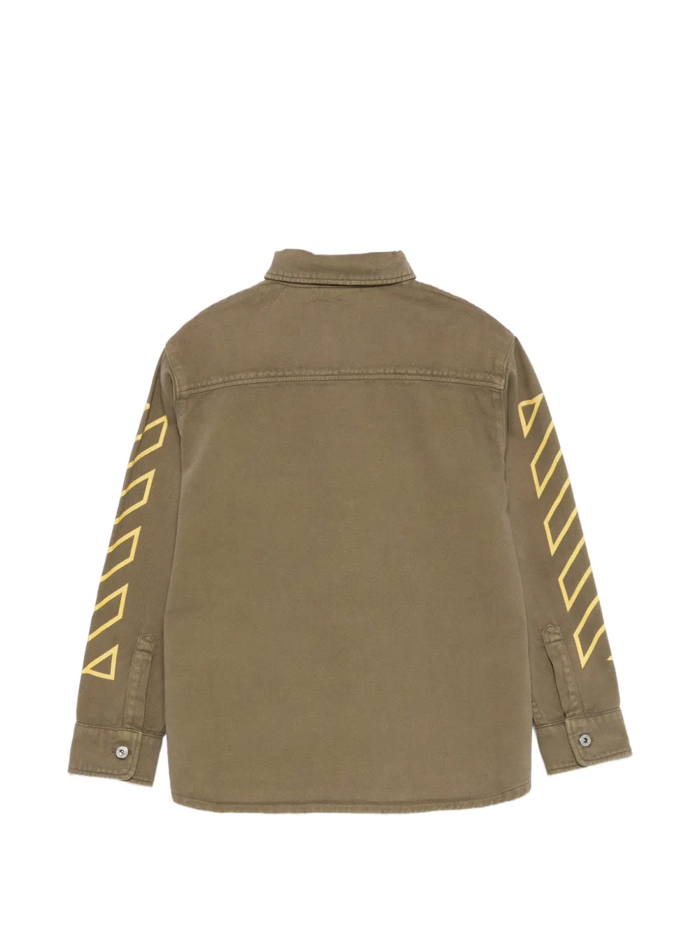 Diag-Stripe Logo-Patch Shirt