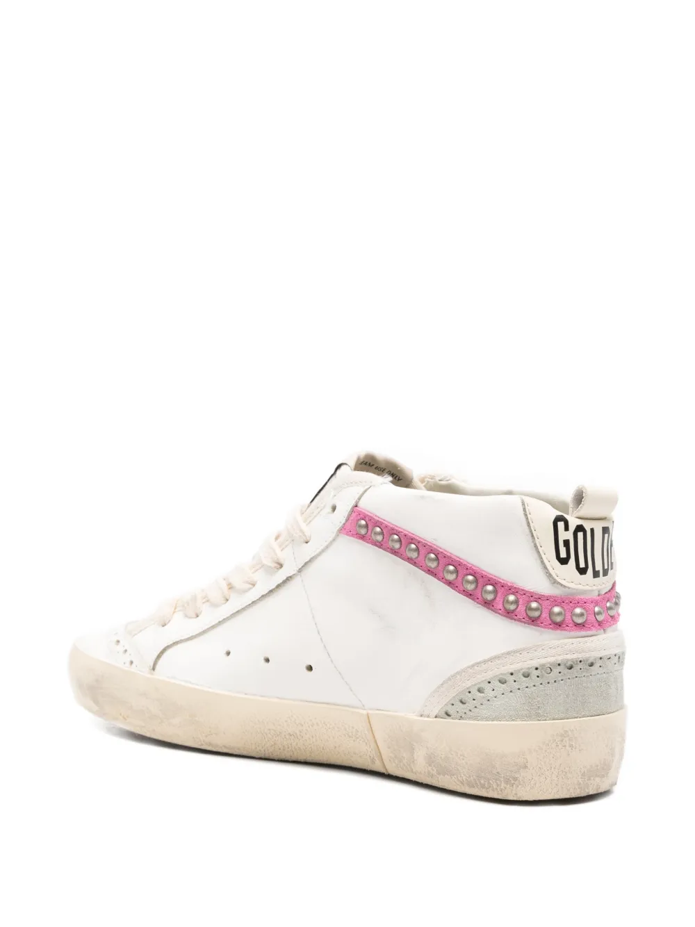 Golden Goose Mid Star leather sneakers Wit