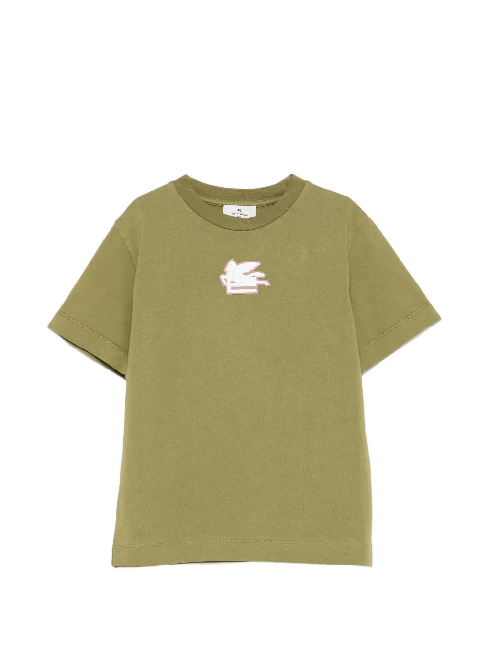 ETRO KIDS logo-embroidered T-shirt - Verde