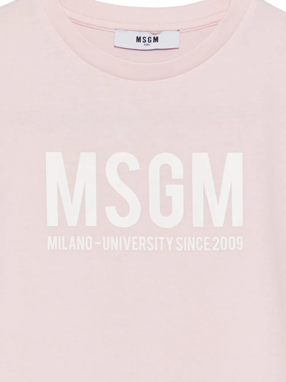 MSGM Kids T-shirt met logoprint Roze