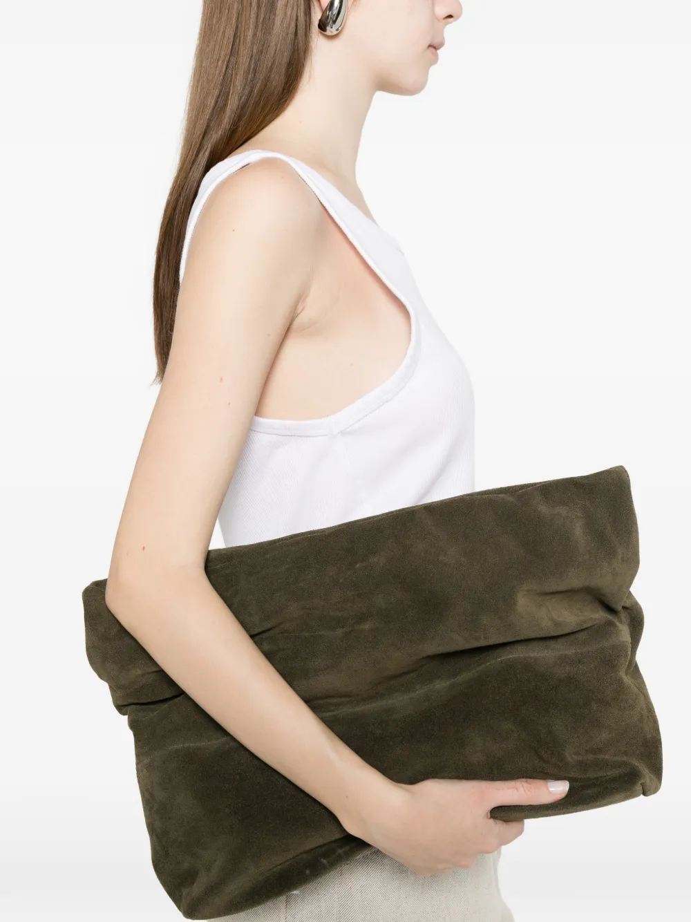  Vicolo Roll-top Clutch Bag - Green 