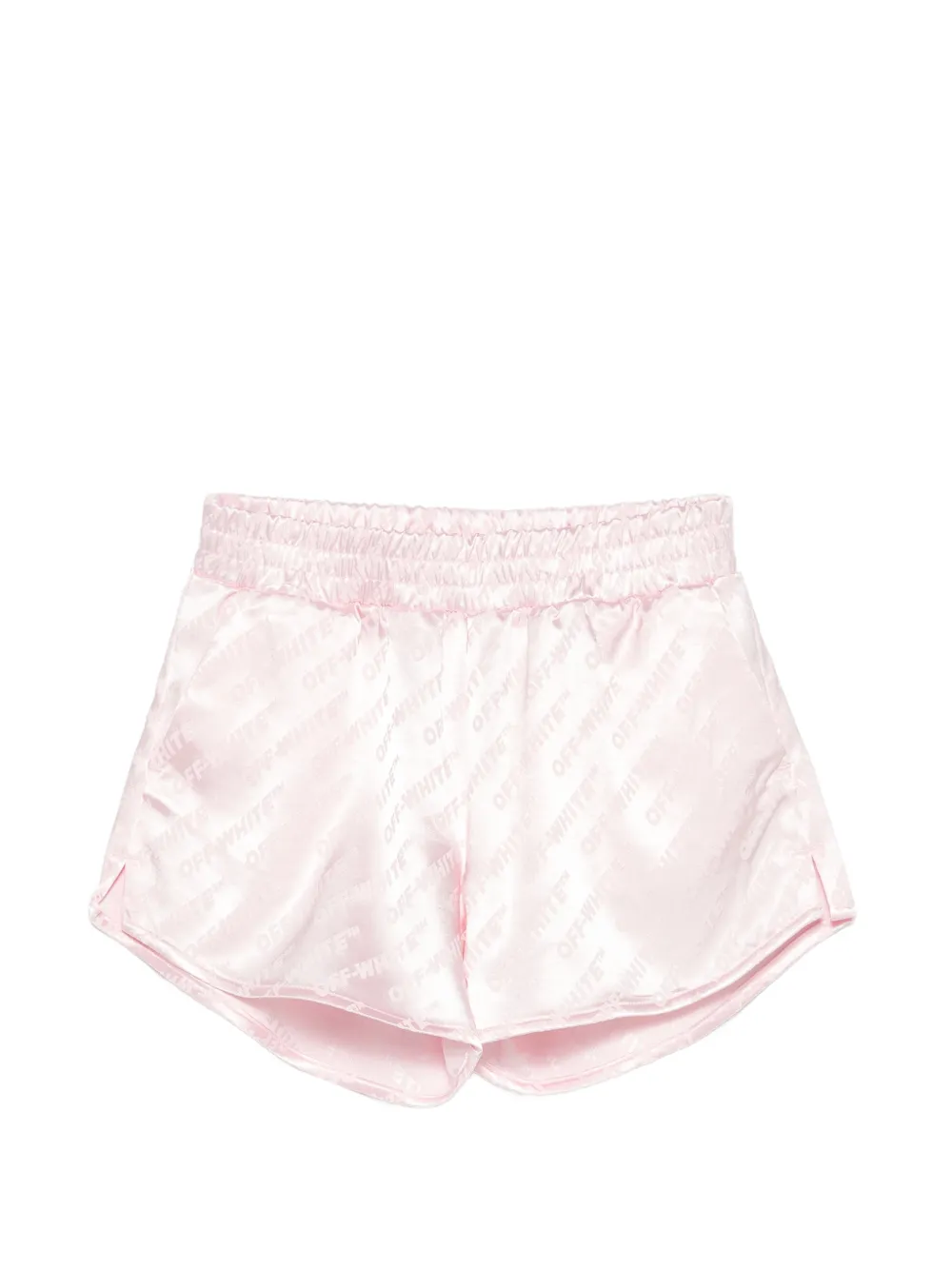Off-White Kids logo-jacquard shorts - Rosa