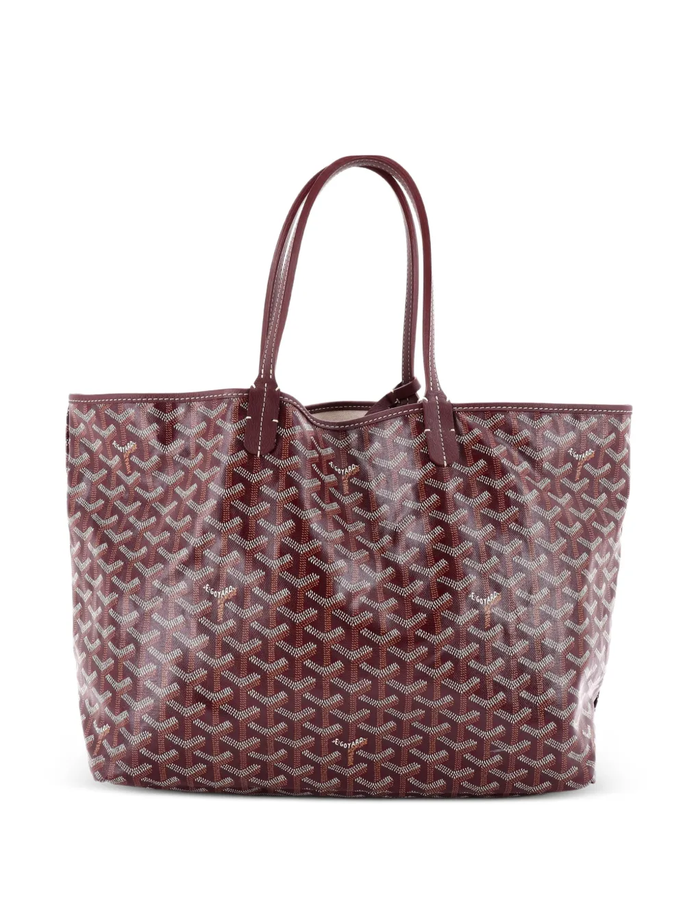 Goyard Pre-Owned Borsa tote Saint Louis PM in tela cerata - Rosso