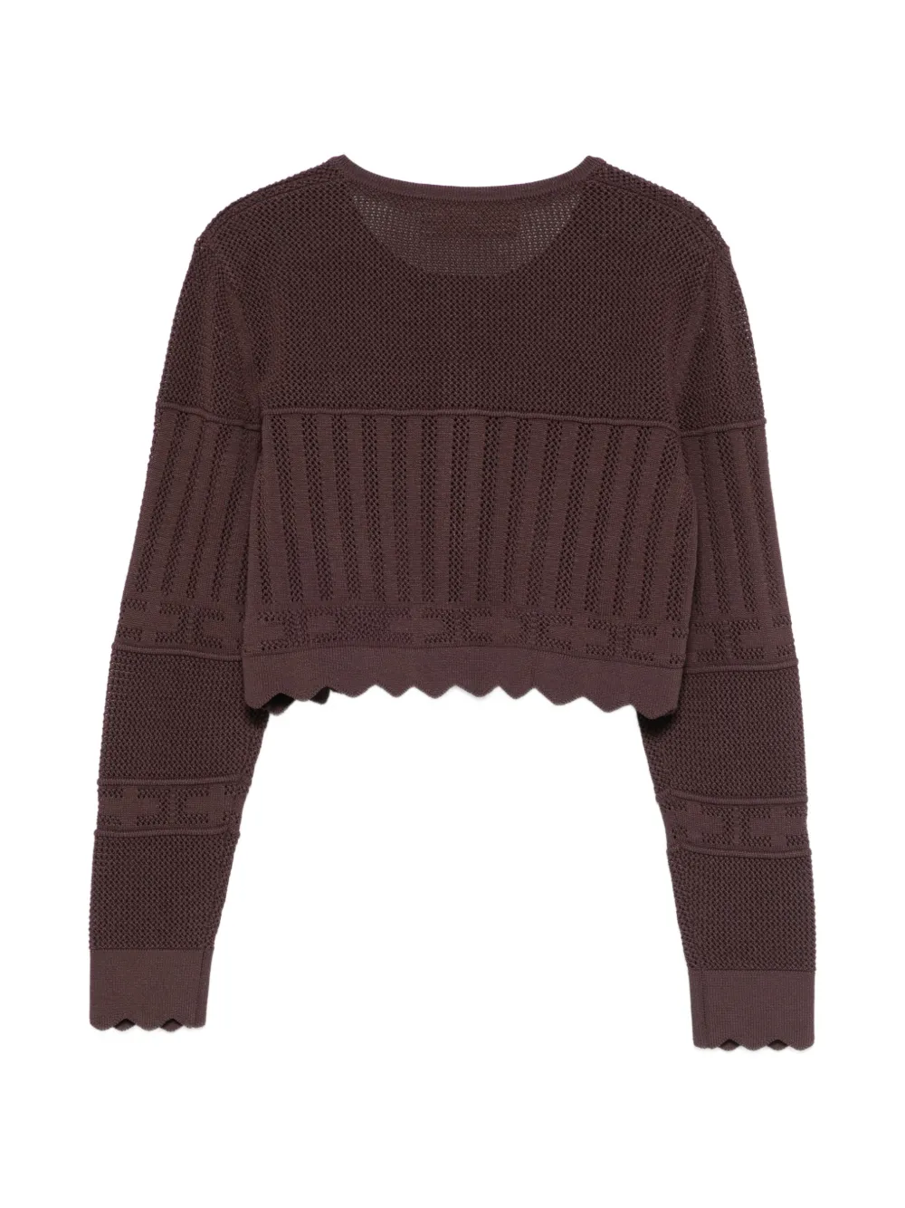 Elisabetta Franchi Kids Gebreid vest Bruin