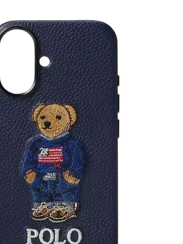 Polo Ralph Lauren Polo Bear Leather iPhone 16 Pro Case | ブルー