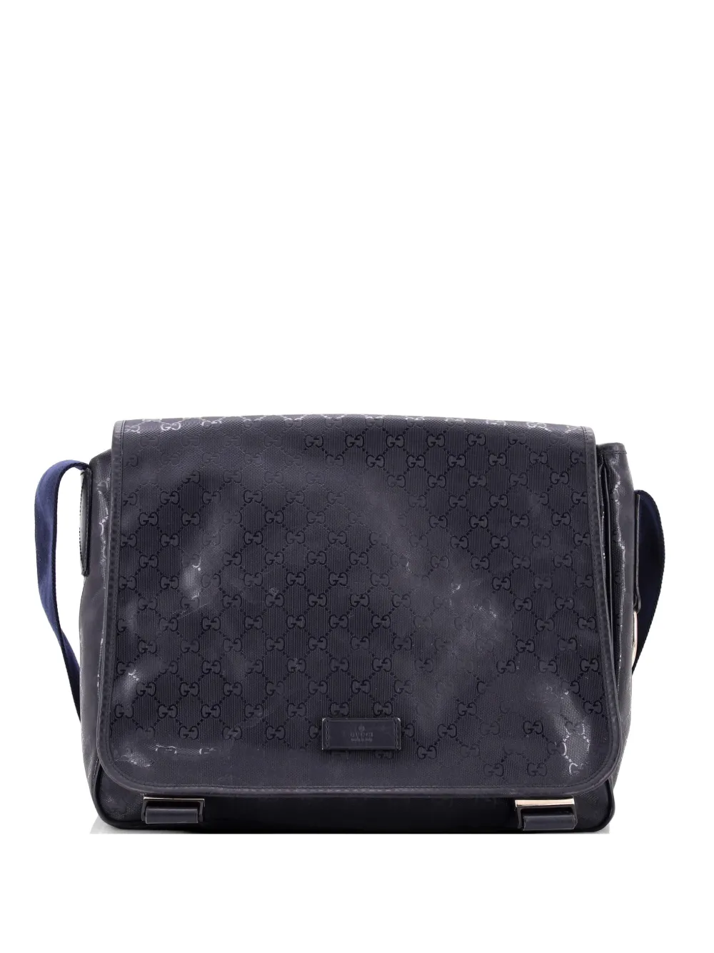 Gucci Pre-Owned Diaper Flap Bag GG Imprime crossbody bag - Blu