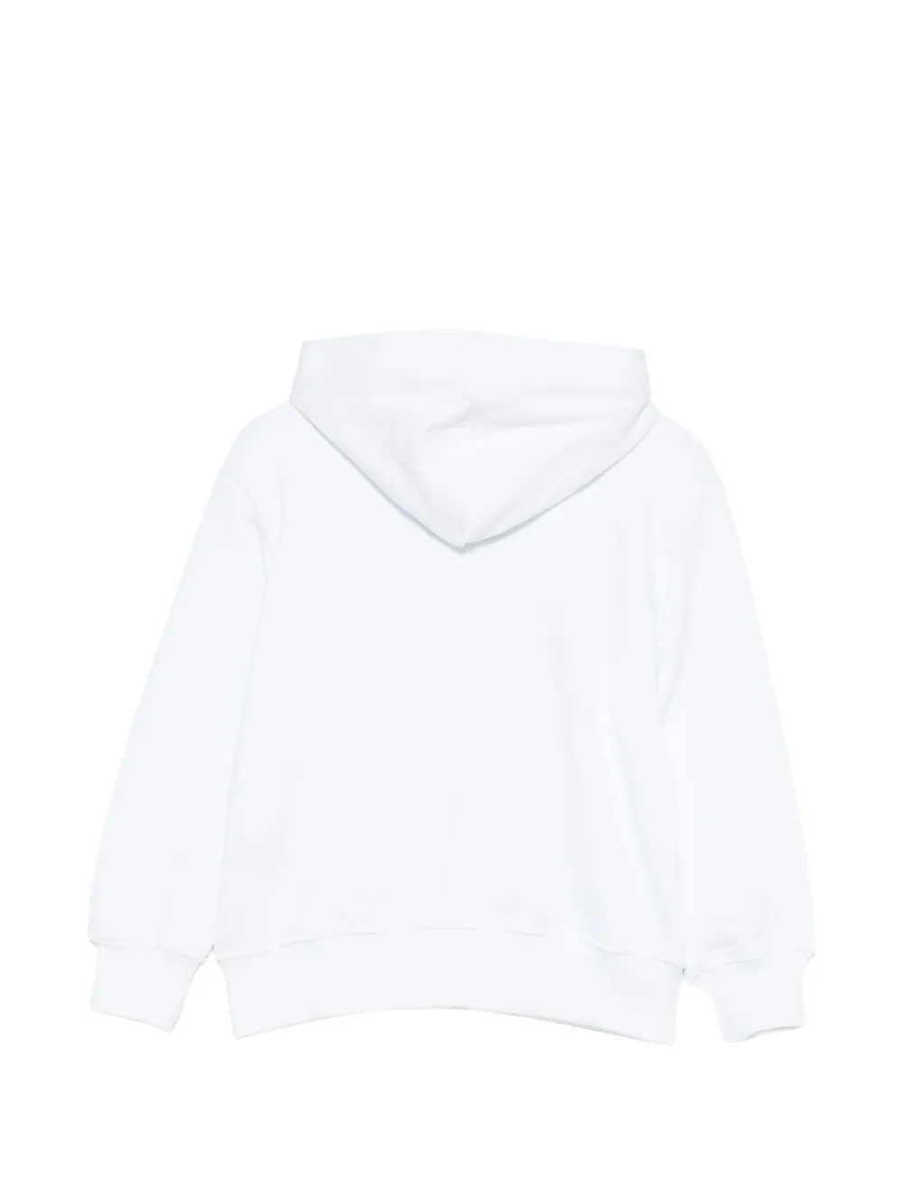  Msgm Kids Zip Hoodie - White 