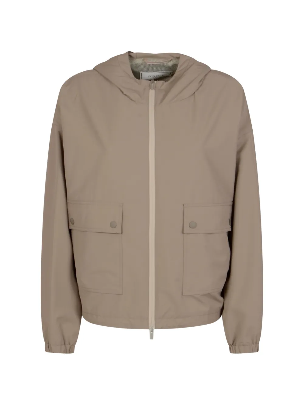 Peserico Giacca con cappuccio e zip - Toni neutri