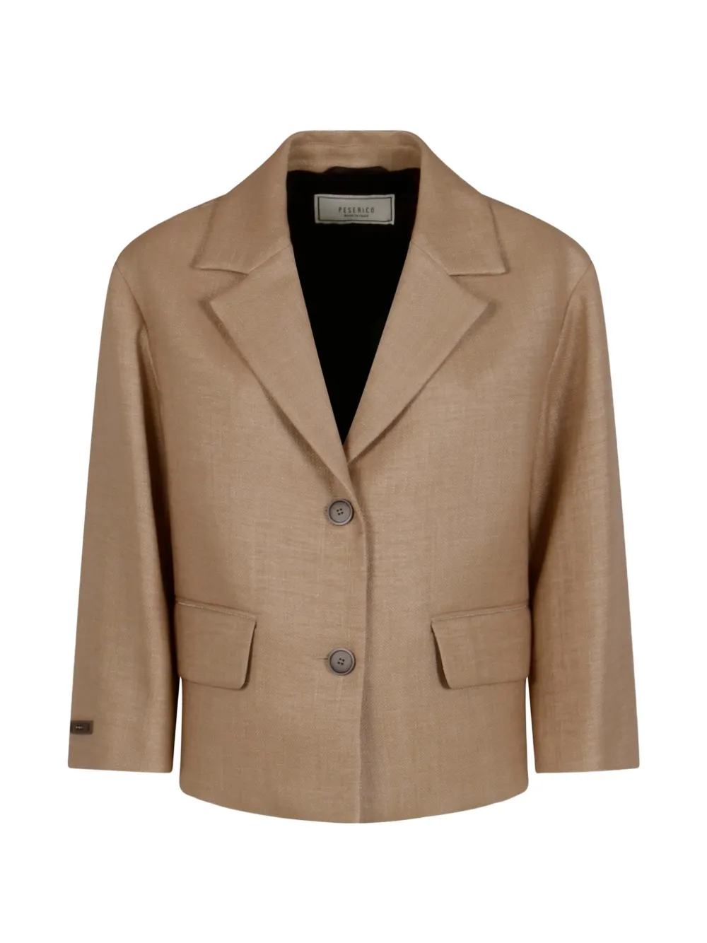 Peserico Giacca crop con bottoni - Toni neutri