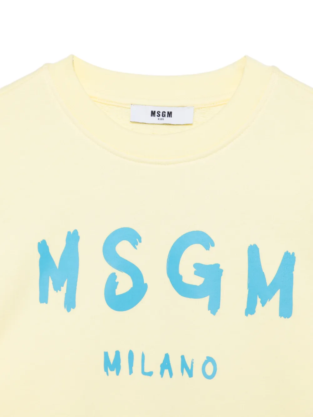  Msgm Kids Logo Sweatshirt - Yellow 