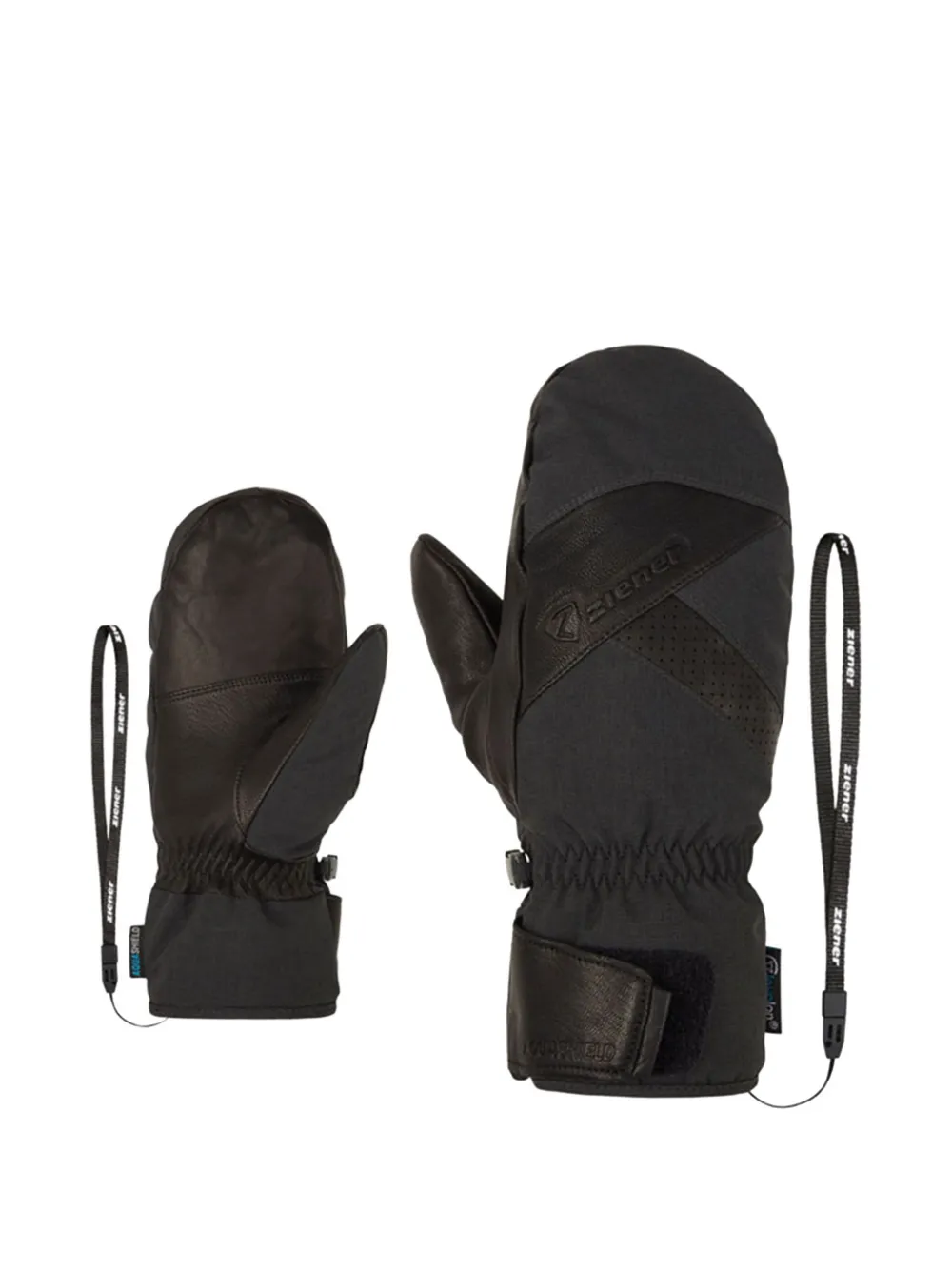 ZIENER Gettero-Z AS® AW ski gloves – Black