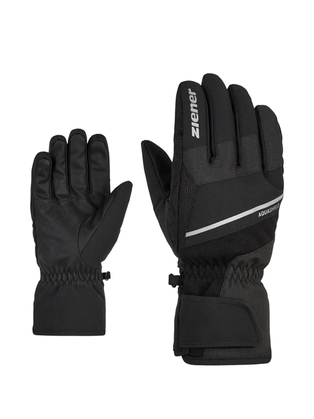 ZIENER Gezim-Z AS® ski gloves – Black