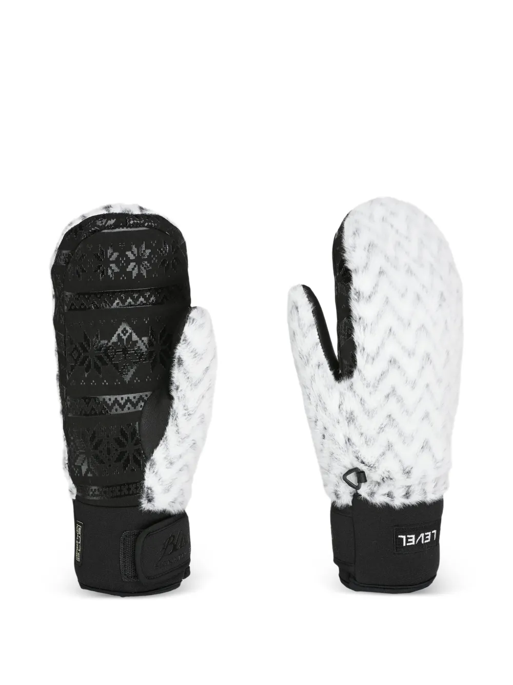 Level Siberian Mittens In White