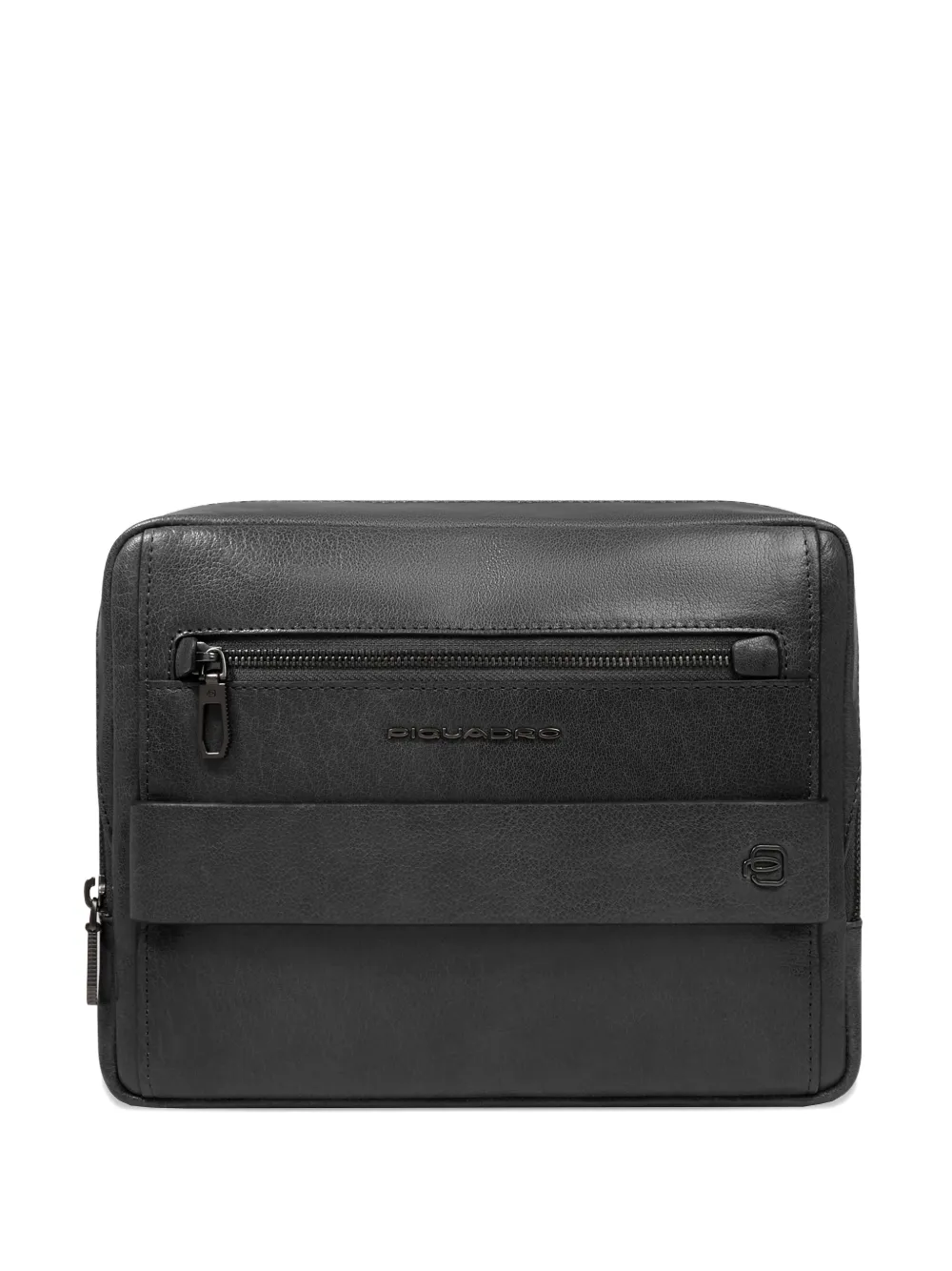 PIQUADRO Solm leather messenger bag - Nero
