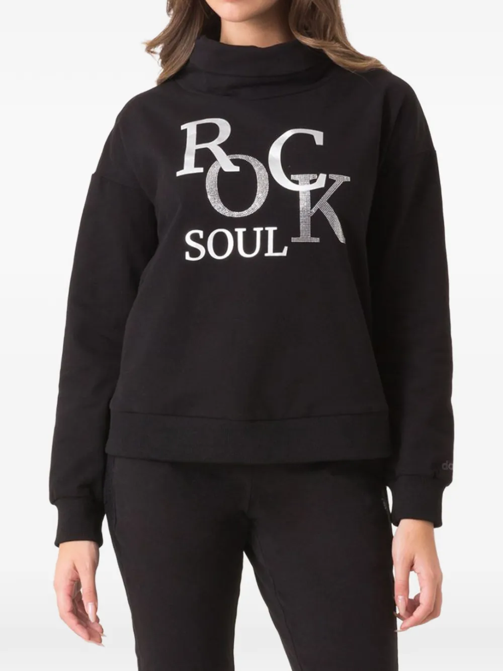 DIMENSIONE DANZA zip-detail embellished knitwear - Schwarz