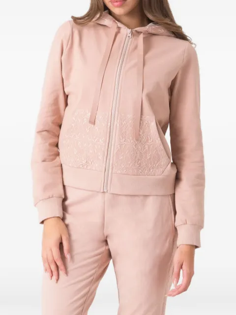 DIMENSIONE DANZA lace-detail hoodie