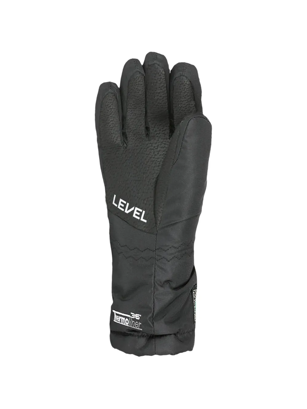 Level Kids Junior Ski Gloves - Black 