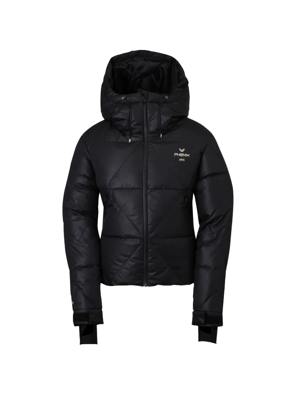 PHENIX quilted hooded ski jacket - Schwarz