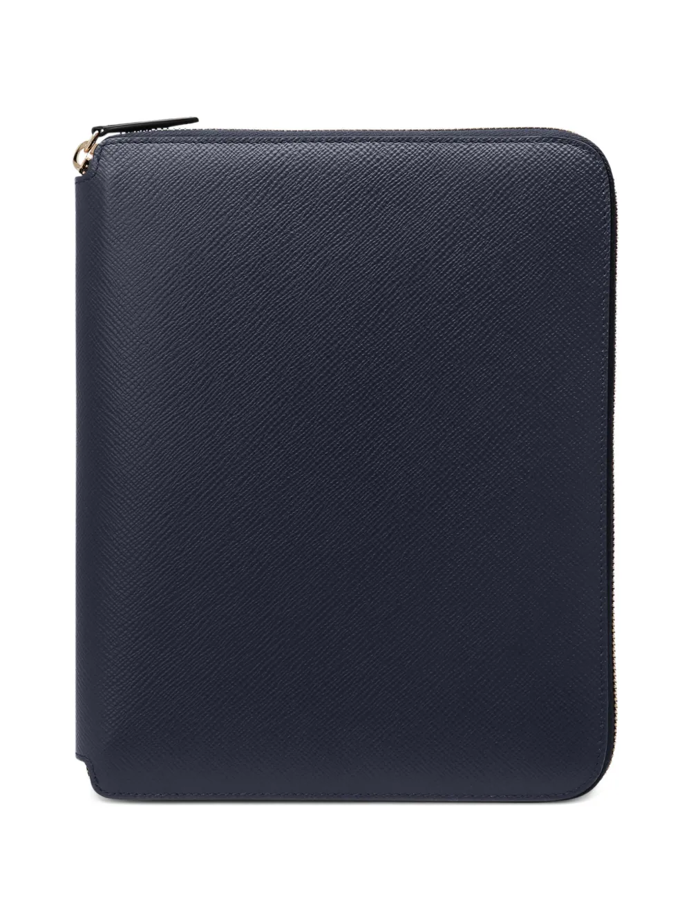 Smythson Cartella A5 con zip - Blu