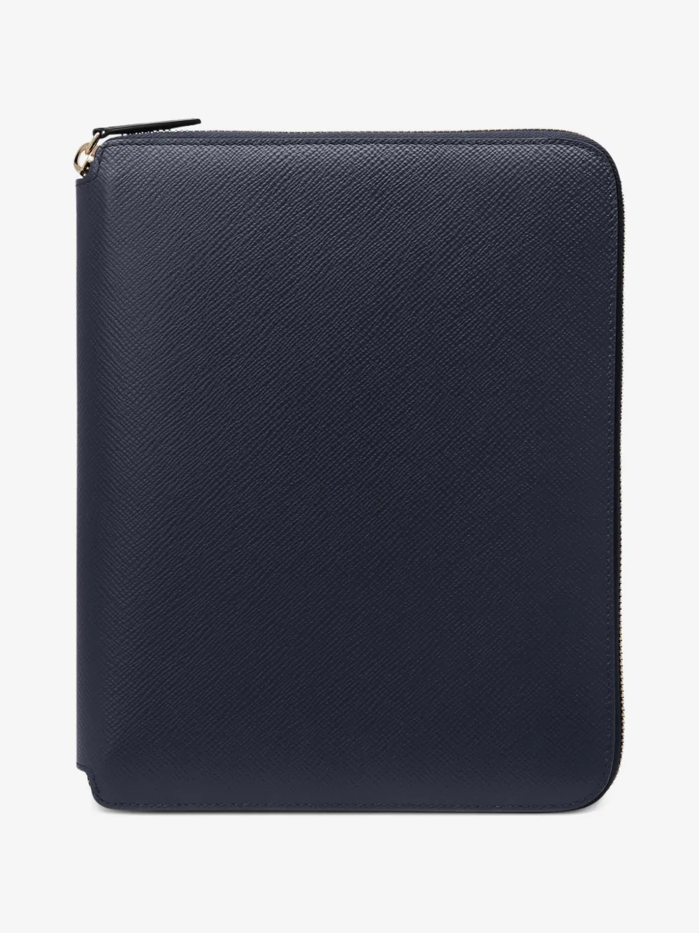 Smythson A5 zip-up writing folder | Blue | Image 1