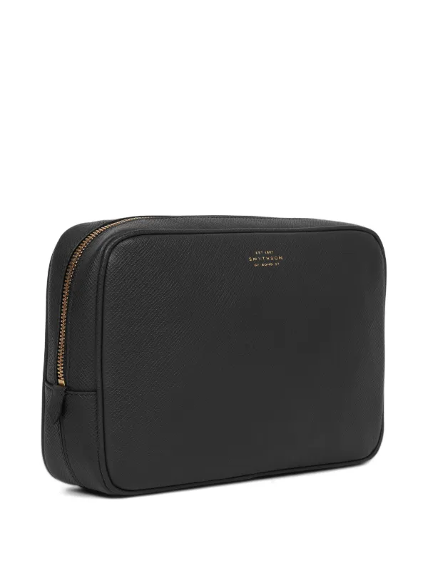 Smythson Organiser Tech Pouch | Black | FARFETCH