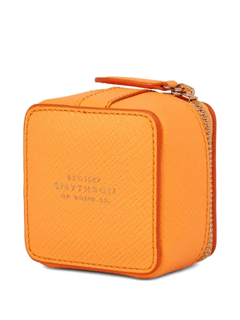 Smythson small Panama square zip trinket case